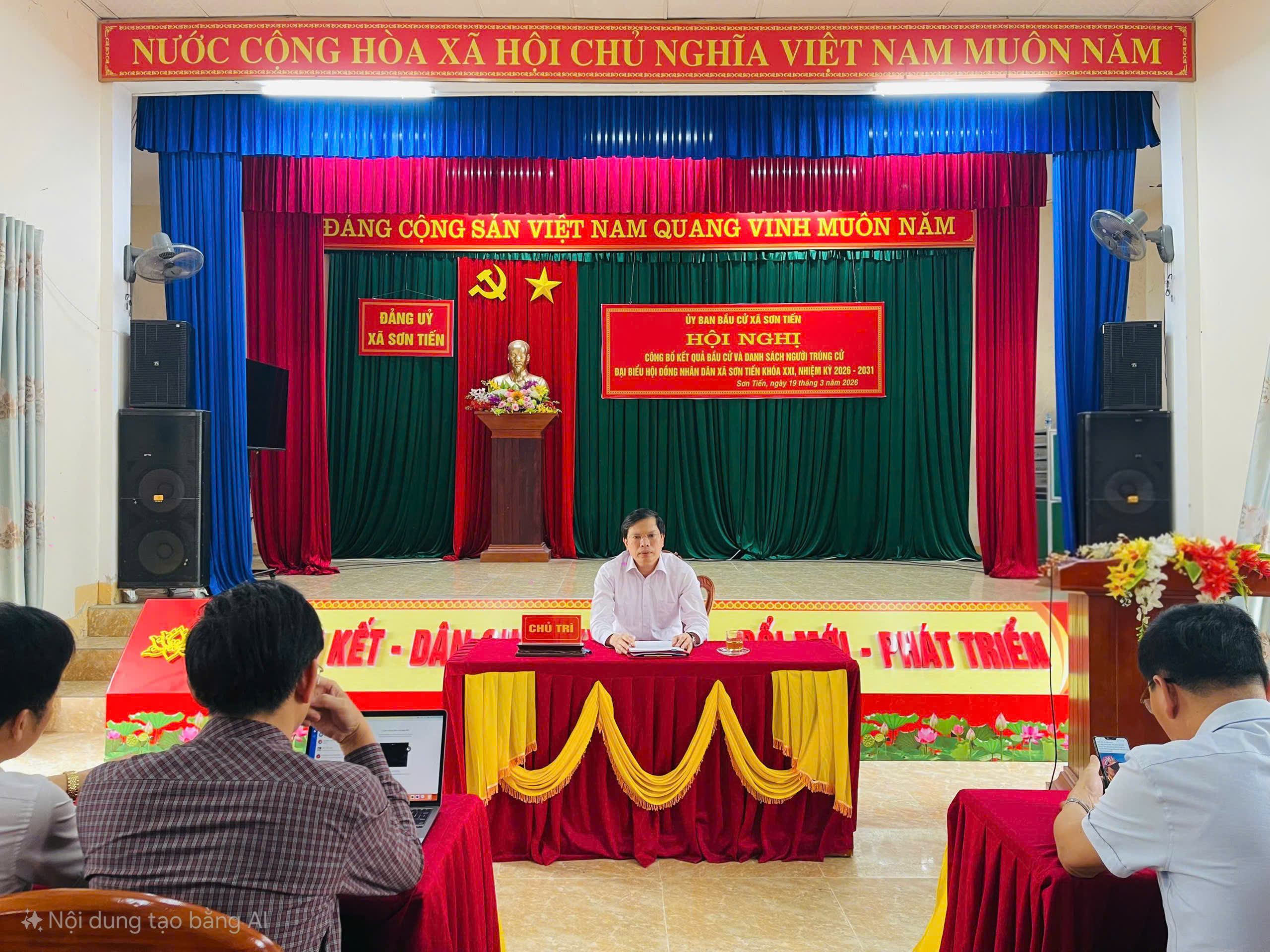 CÔNG BỐ KẾT QUẢ BẦU CỬ VÀ DANH SÁCH NGƯỜI TRÚNG CỬ ĐẠI BIỂU HĐND XÃ SƠN TIẾN KHÓA XXI, NHIỆM KỲ 2026 – 2031