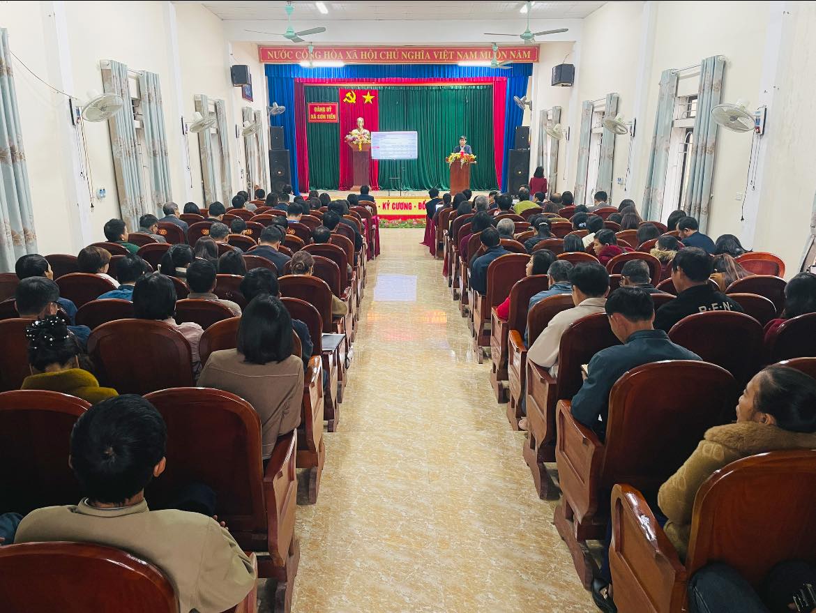 ĐẢNG ỦY XÃ SƠN TIẾN TỔ CHỨC HỘI NGHỊ GIAO BAN THÁNG 01/2026