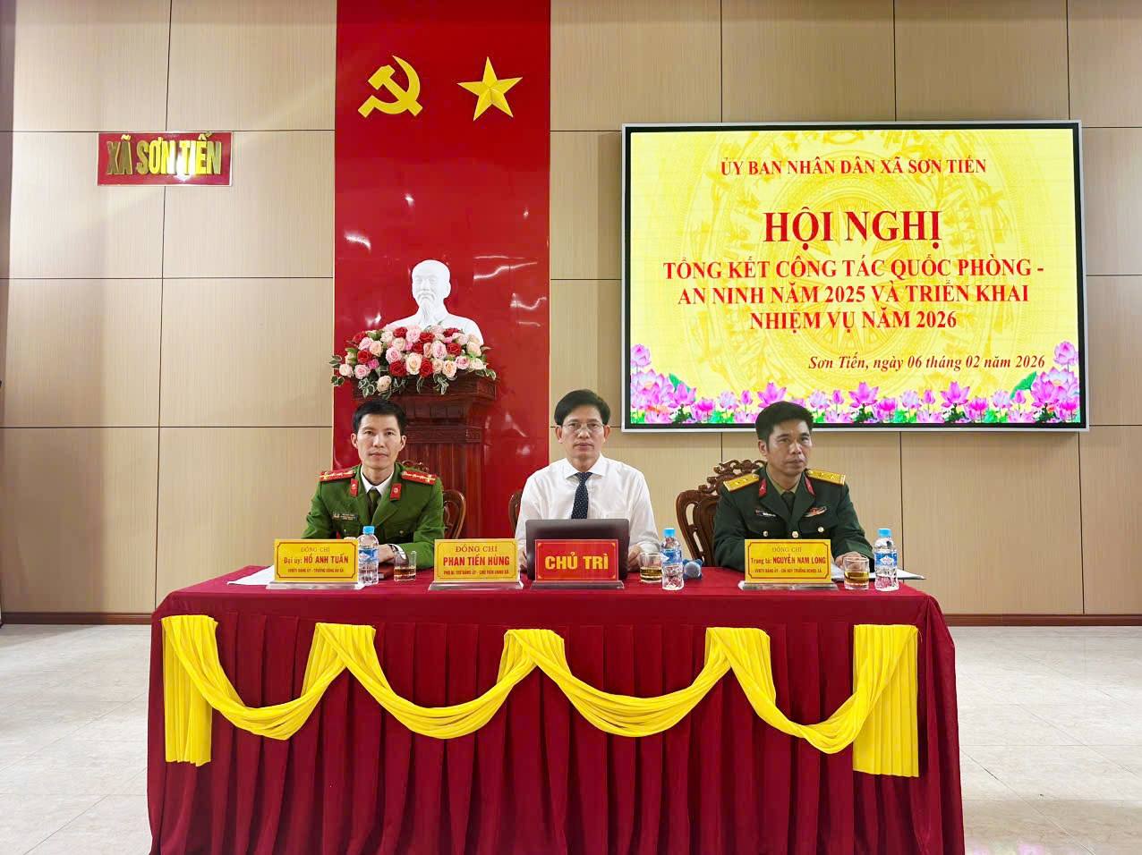 Sơn Tiến tổ chức Hội nghị tổng kết công tác Quốc phòng – An ninh năm 2025