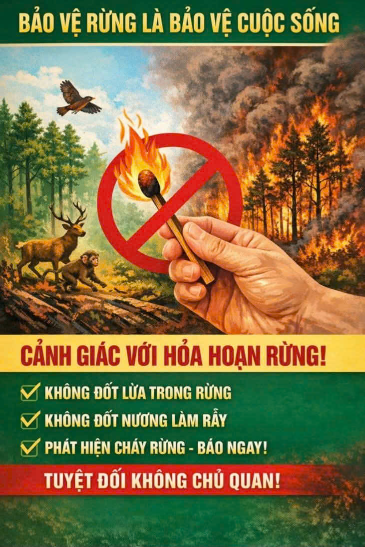 NÂNG CAO CẢNH GIÁC PHÒNG, CHỐNG CHÁY RỪNG TRONG MÙA NẮNG NÓNG TRÊN ĐỊA BÀN XÃ SƠN TIẾN