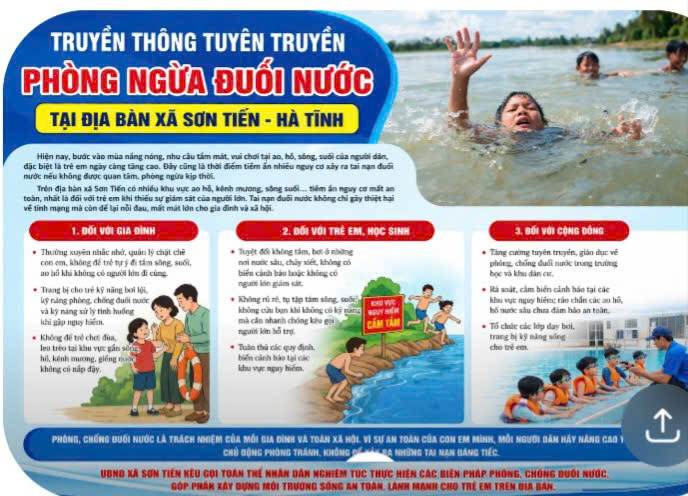 PHÒNG, CHỐNG ĐUỐI NƯỚC TRẺ EM TRONG MÙA NẮNG NÓNG