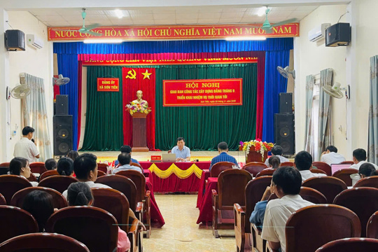 Đảng ủy xã Sơn Tiến tổ chức Hội nghị giao ban công tác tháng 9 và triển khai nhiệm vụ thời gian tới. 