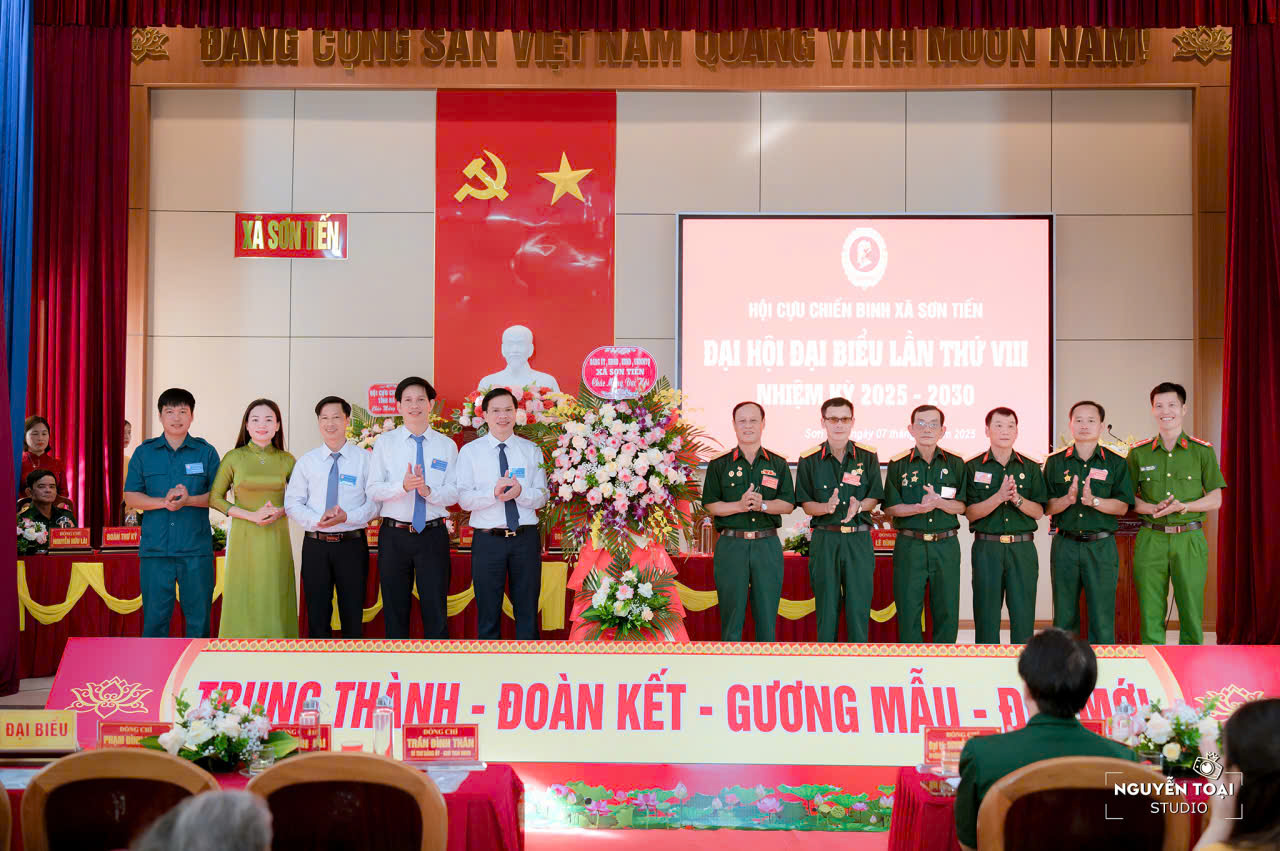 Đại hội đại biểu Hội CCB xã Sơn Tiến lần thứ VIII, nhiệm kỳ 2025 - 2030 thành công tốt đẹp
